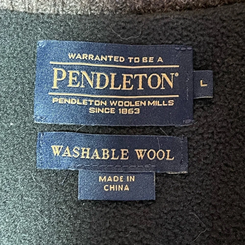Pendleton Shetland collection sweater vest men’s large - Picture 6 of 11